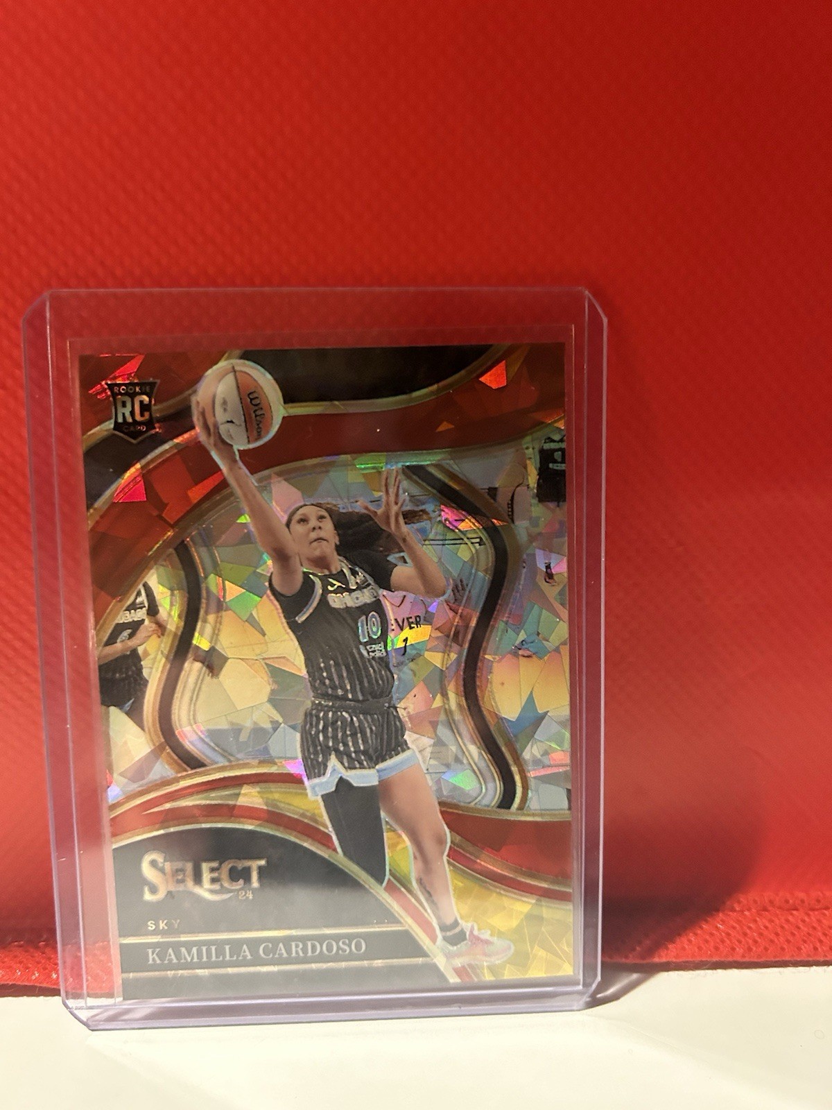2024 Panini Select WNBA - Courtside Kamilla Cardoso #207 Red Ice Prizm (RC)