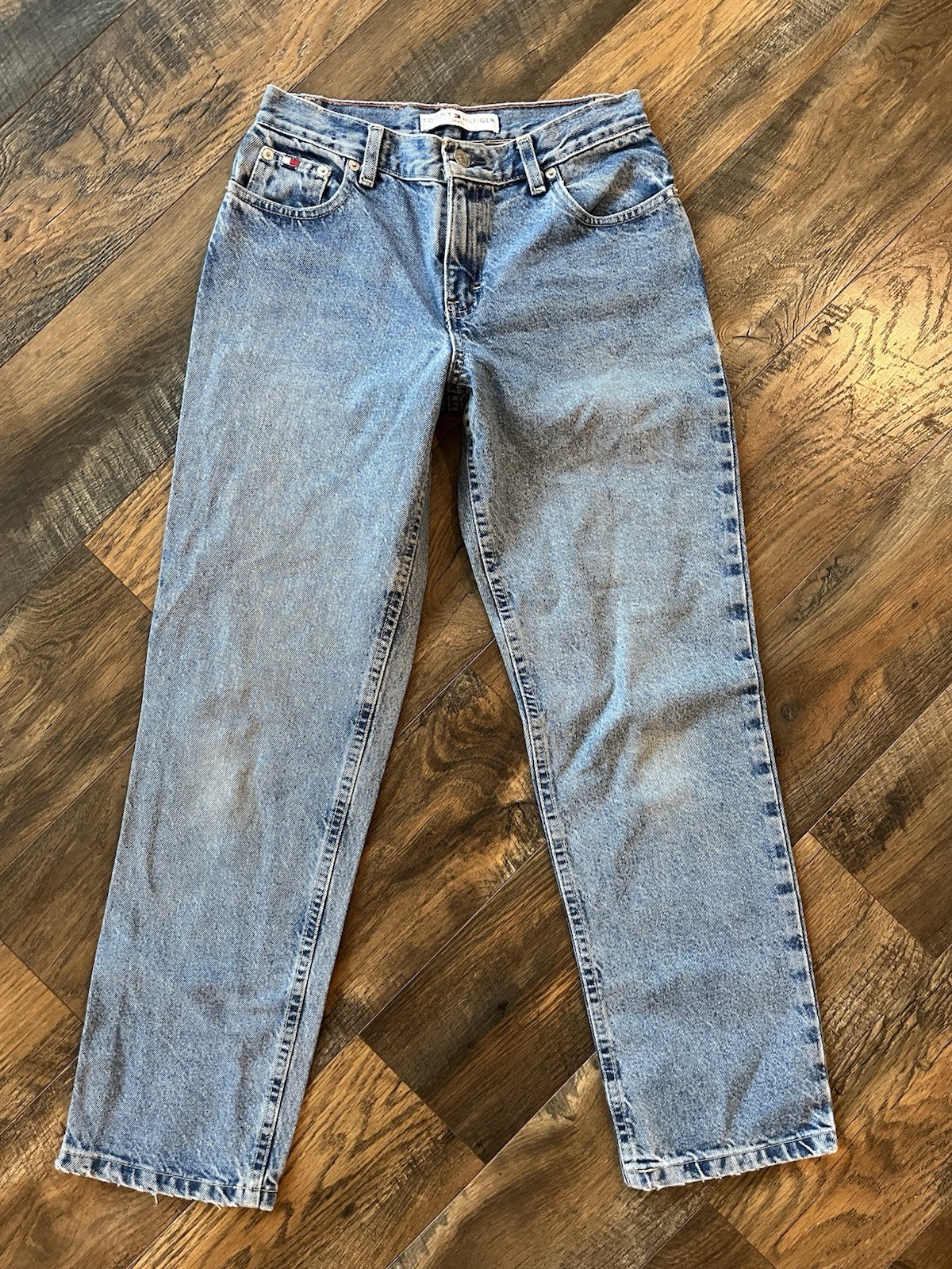 Women’s Vintage Tommy Hilfiger Blue Denim Straight Leg Jeans Size 2 26x28