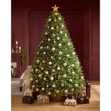 9 Ft Ashford Twinkling Balsam Fir LED Pre-Lit Christmas Tree T36 Holiday D cor