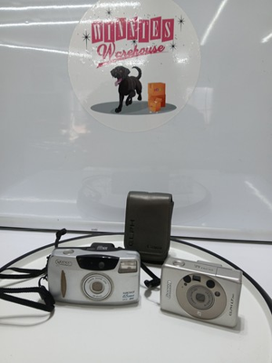 #ad Lot Of 2 Cannon Cameras Sure Shot 65 Zoom amp; Elph Lt 260 $50.00