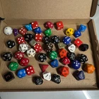 50 Vintage 90s TSR and other Dice ~ use with D&D Dungeons & Dragons