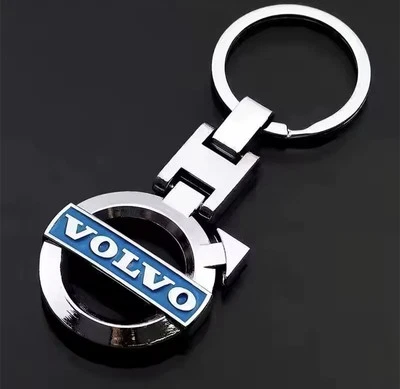 Volvo Keyring Chrome Metal Logo Luxury Gift Accessory Zinc Alloy
