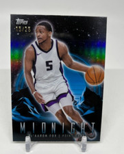 2023-24 Topps Midnight De'Aaron Fox #94 Moonrise /25