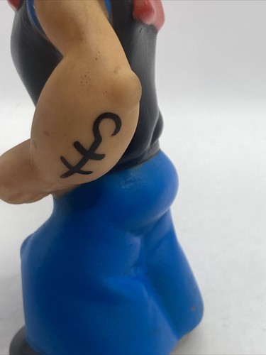 VINTAGE KING FEATURES SYNDICATE PLAYMAKERS - POPEYE RUBBER SQUEAK FIGURE 4 1/2" - Picture 12 of 24