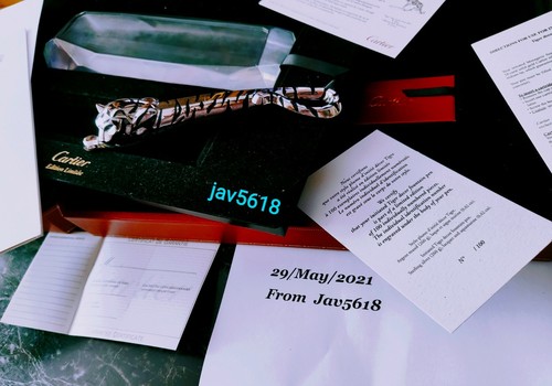 CARTIER TIGER FOUNTAIN PEN PRESTIGE EXCEPTIONAL ART L.E 100 💎💎RAREST,NEW,卡地亞虎年 - Picture 11 of 22