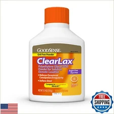 GoodSense Polyethylene Glycol 3350 Powder for Solution, Orange Flavor, Osmoti