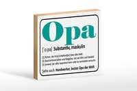 Holzschild Spruch 18X12 Cm Opa Handwerker Bester Opa Welt Deko Schild