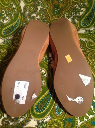 NEW MATT BERNSON WOMEN'S CAMEL SUEDE LEATHER BALLET FLATS 7M MRSP $159 SHOES - Bild 4 von 7