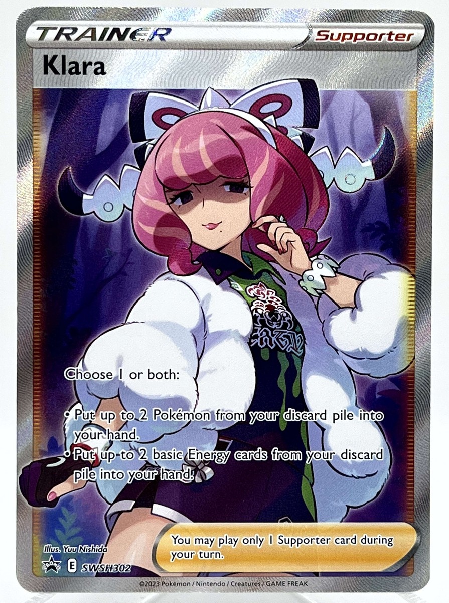 ポケモン 英語版 Klara クララ SWSH302 PSA 10 Klara SWSH302 Black Star Promo Holo Full Alt Art Pokemon TCG Card