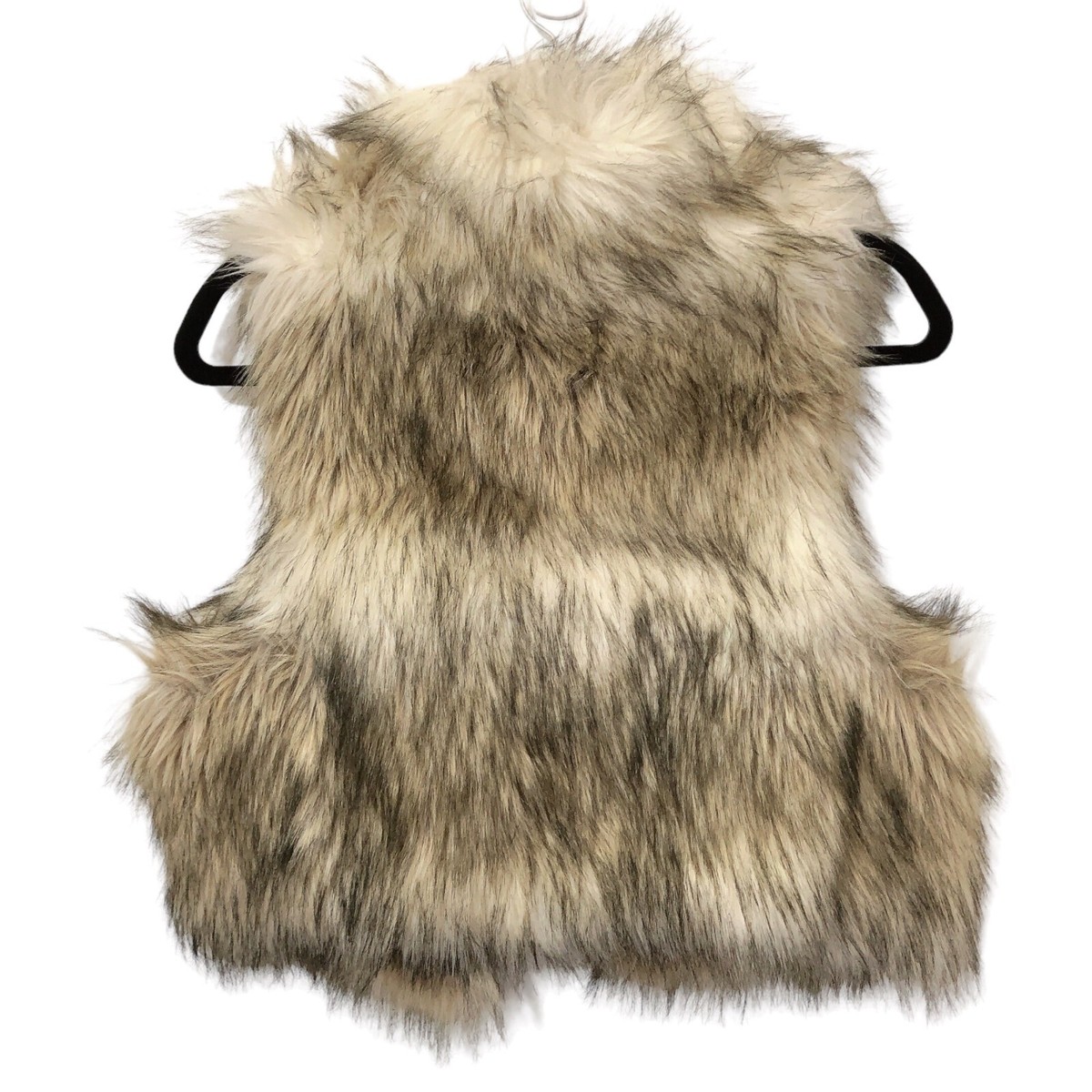 トップス ESMOK A line fur vest beige eloise faux fur vest | tan – allure boutique