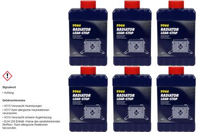 6x250ml Original MANNOL 9966 Frostschutzadditiv Radiator Leak-Stop Kühlerdicht