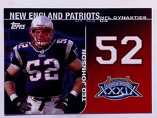 Ted Johnson NFL Dynasties Tribute 2008 Topps Football DYNTJ New England Patriots