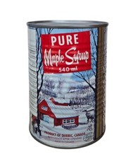 12 Cans Of Certified Organic Quebec Maple Syrup 540ml Each Amber roast