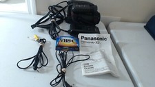 Panasonic Palmcorder IQ PV-IQ205D VHS-C Camcorder Charger Cords Manual Cassette