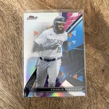 2021 Topps Finest Charlie Blackmon #33 Refractor Parallel