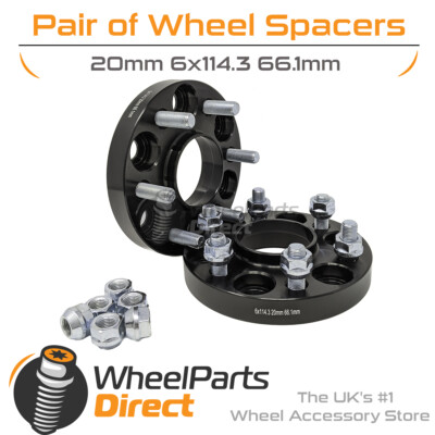 Bolt-On Radabstandshalter (2) 6x114.3 66,1 20 mm für Nissan Navara [D23] 15-20