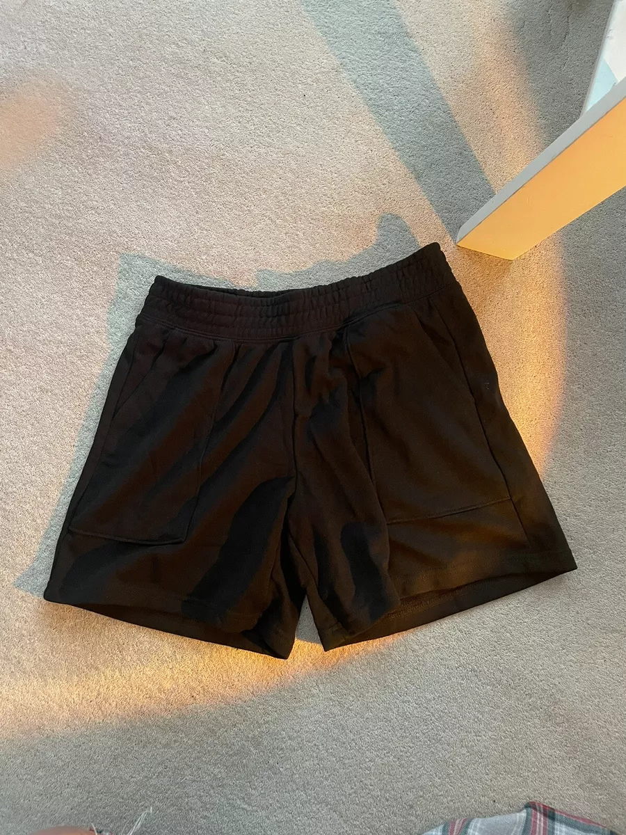 h m jogger sweatpant shorts black XS