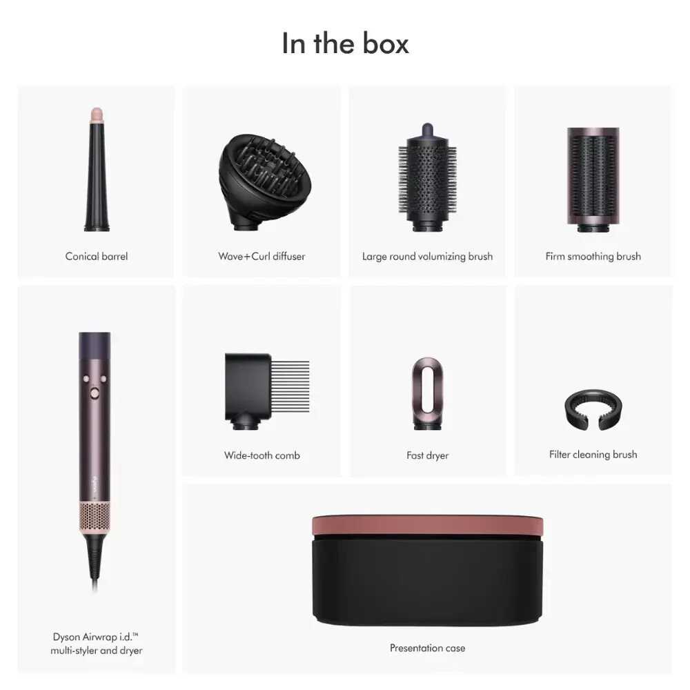 DYSON Airwrap ID HS08 CASE & Attachments ONLY NO AIRWRAP for DYSON Airwrap ID HS08 CASE & Attachments ONLY NO AIRWRAP for