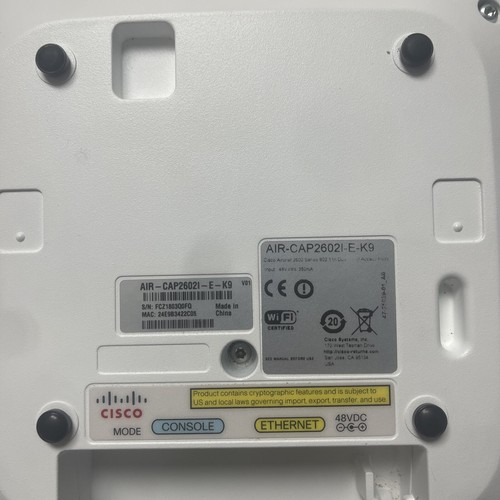 CISCO AIR-CAP2602I-E-K9 Punto di accesso Cisco Aironet serie 2600 - Zdjęcie 2 z 4