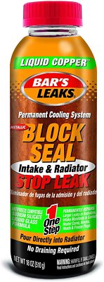 Bar's Leaks 1109 Block Seal Liquid Copper Intake and Radiator Stop Leak