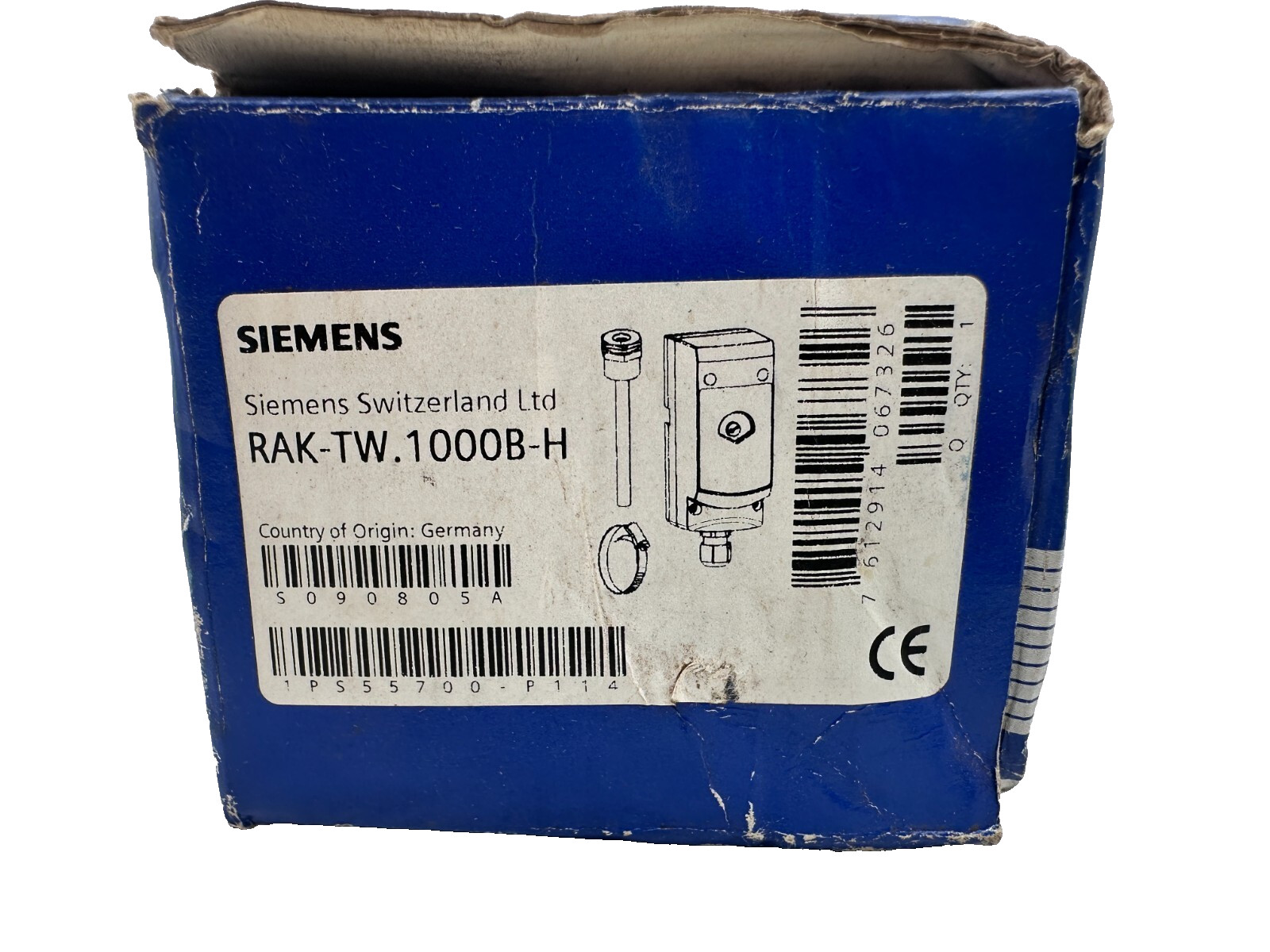 Thermostat Siemens RAK-TW.1000B-H boîtier robuste IP40 haute précision