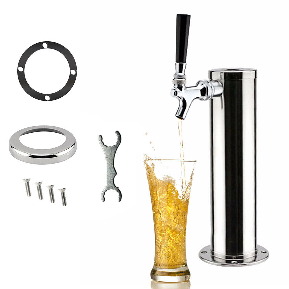 Beer Tower Single Tap Faucets Draft Home Brew Keg Dispenser Pub