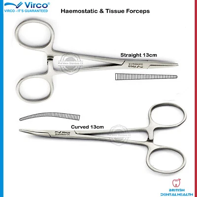 VIRCO UK Tattoo Piercing Mosquito Forceps Straight and Curved Haemostatic Hemostat Tissue