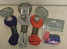 Pepperell Braiding Company lot of 3 Parachute 550 cords  5 Piece pack buckles