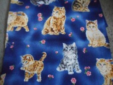 Unwashed cotton fabric Fabri-Quilt, Inc. Patt 8480 Nature's Corner Cats