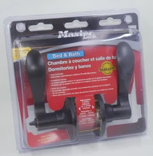 Master Lock Bed & Bath AGED BRONZE Lever Handle Lock ANSI Grade 3 Model #WL0312P