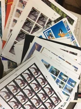 Self Stick Sheets Mint Postage Stamps   Nice   $2500  Face Value .25 Thru .44