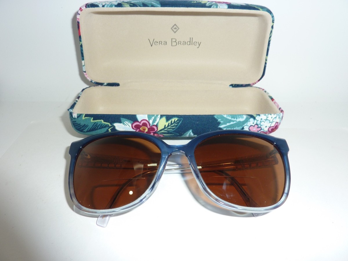 Oscar De La Renta Aviator Sunglasses Vera Bradley Purple Hard Case WOMENS WOMANS Vera Bradley Purple Pattern Optical Case | Mercari main image 2