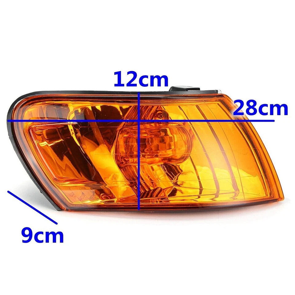 Cubierta de luz de esquina de estacionamiento para Toyota Corolla AE100 AE101 1993-1997 lente ámbar Foto 3 de 4