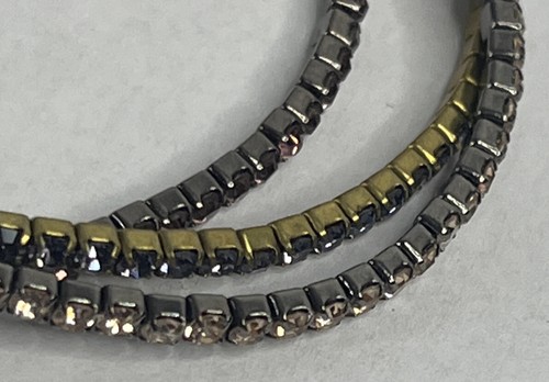 Anthropologie Serefina Three Strand Stretch Crystal Bracelet - Picture 2 of 7