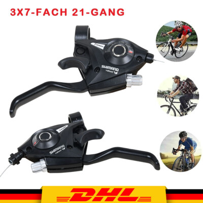 2x Fahrrad Schalthebel Altus MTB Für Shimano 3x7-fach 21 Gang Schaltung V-Brake