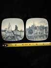 B&G Royal Copenhagen Denmark 3 1/8” Dish Langelinie / Egeskov Slot Set Of 2 — photo 1