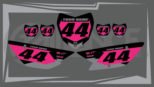 2010 2011 2012 2013 2014 2015 2018 2019-2022 KAWASAKI KLX110 PINK GRAPHICS KIT - Picture 3 of 6