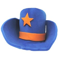 Giant Blue Foam Cowboy Western Novelty 