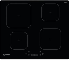 INDESIT IS83Q60NE Induktionskochfeld 60CM 4 Kochzonen Ausschnitt 48CM Schwarz