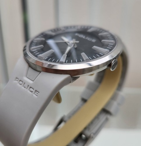 Police Watch GENUINE Mens Easy To Read, Grey Silicone Strap RRP£189 ( PO5 - Picture 15 of 20