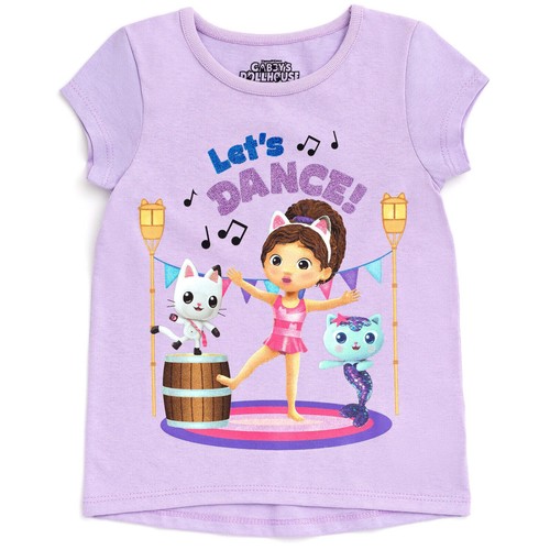 Dreamworks Gabby's Dollhouse T Shirt Pandy Paws Ragazze Bambini Ragazze Confezione da 3 Taglia 7-8 - Foto 4 di 8