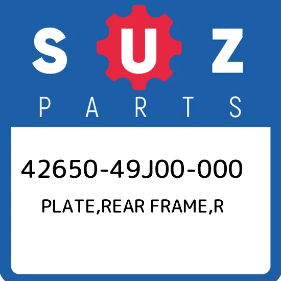 PLATE, REAR FRAME RH