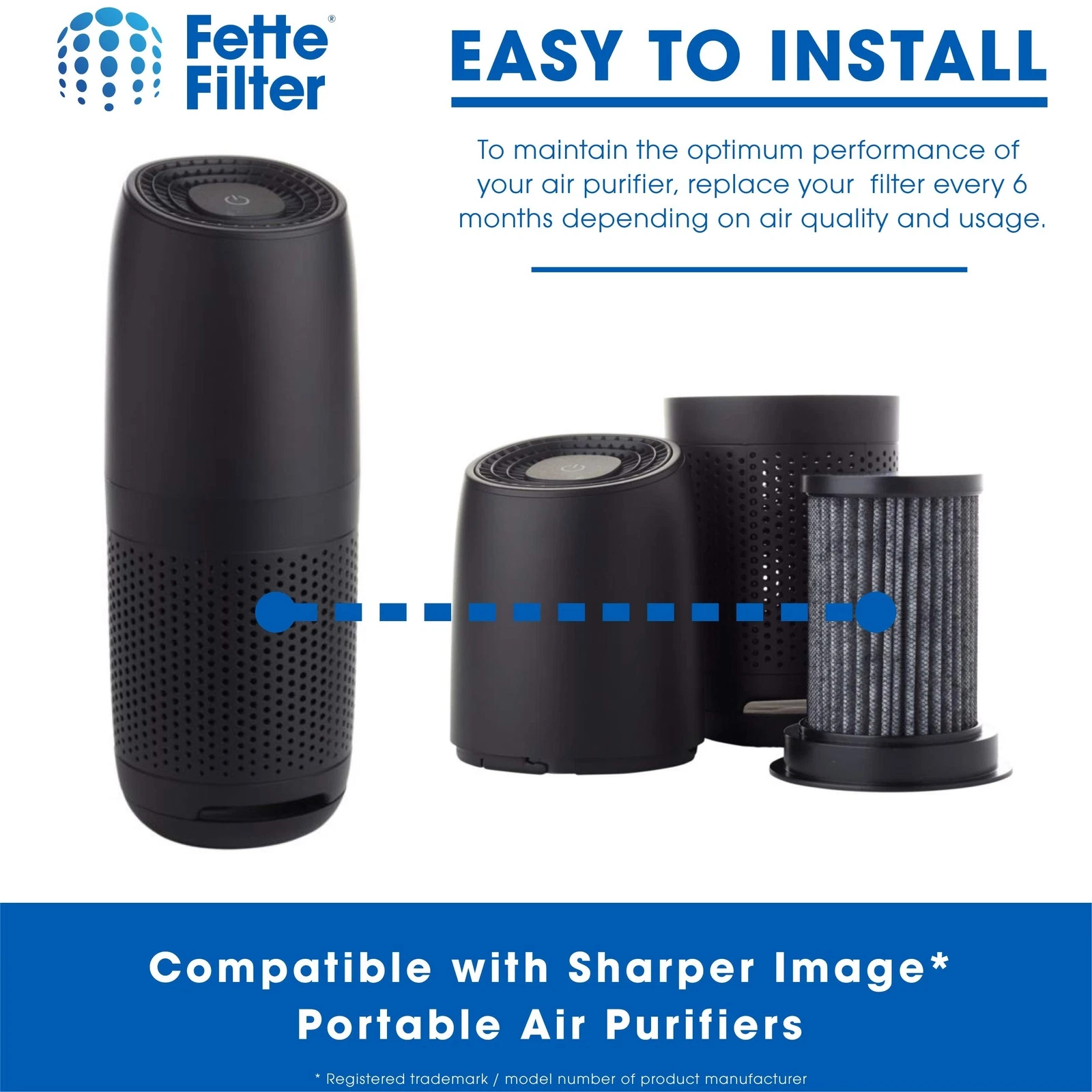 Fette Filter HEPA Replacement Filter for MA-25 Air Purifier - Thumbnail 3