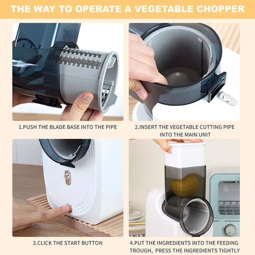 3 in 1 Electric Cheese Grater SS Handheld Fruit Vegetable Slicer Shredder UK - Picture 11 of 26