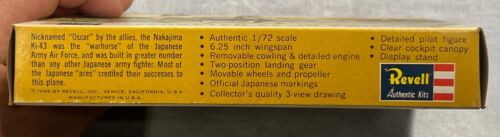 Revell Nakajima KI-43 Hayabusa 1/72 Scale Model Kit New in Box - Picture 4 of 5