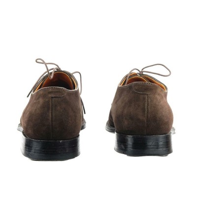 Kid Suede Straight Tip Blucher Shoe