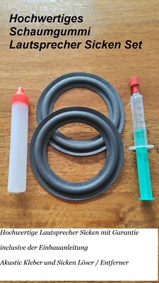 Quadral Volcano Mk IV Speaker Beader Midrange Set Quality Foam Rings 122