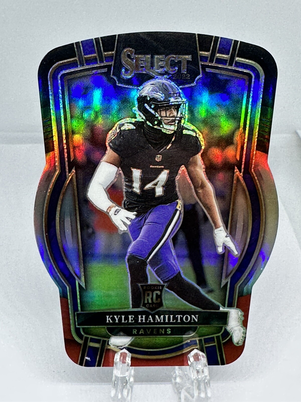 2022 Select Black Red Club Level Die Cut Kyle Hamilton
