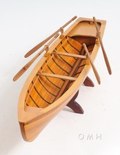 Modelo de barco Boston Tender | Bote de remos de madera hecho a mano | Regalo náutico clásico