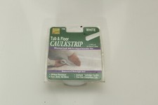 Homax 34030 White Mildew Resistant Tub and Floor Caulk Strip 1-1/4 in. x 5 ft.